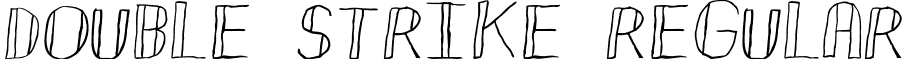 Double Strike Regular font - Double Strike.ttf