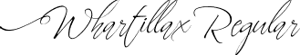 Whartillax Regular font - Whartillax ttf.ttf