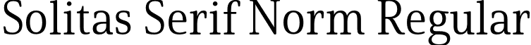 Solitas Serif Norm Regular font - insigne - Solitas Serif Norm Regular.otf