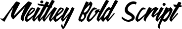 Meithey Bold Script font - Meithey.ttf