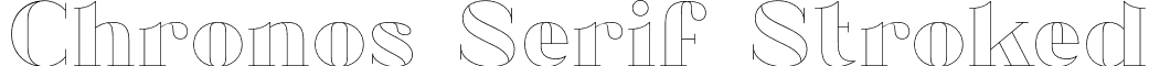 Chronos Serif Stroked font - ChronosSerif-Stroked.otf