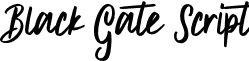 Black Gate Script font - BlackGate-Script.otf