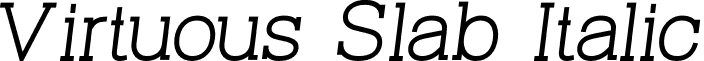 Virtuous Slab Italic font - Virtuous-Slab Italic.otf