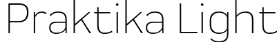 Praktika Light font - praktika-light.otf