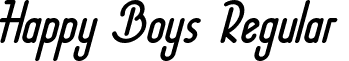 Happy Boys Regular font - HappyBoys-Regular.ttf