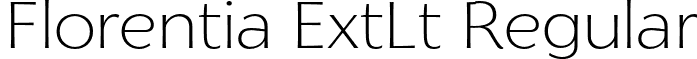 Florentia ExtLt Regular font - Zetafonts - Florentia-ExtraLight.otf