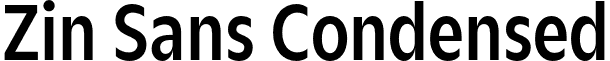 Zin Sans Condensed font - CarnokyType - Zin Sans Condensed Demo.otf