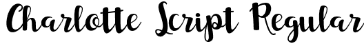 Charlotte Script Regular font - CharlotteScript.otf
