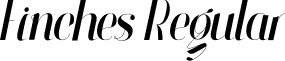 Finches Regular font - Finches.otf
