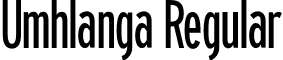 Umhlanga Regular font - Umhlanga-Regular.otf