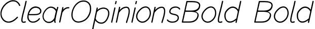 ClearOpinionsBold Bold font - ClearOpinionsBold.ttf