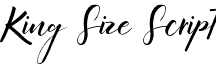 King Size Script font - KingSize-Script.otf