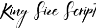 King Size Script font - KingSize-Script.ttf