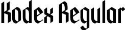 Kodex Regular font - Kodex-Regular.otf