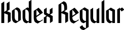 Kodex Regular font - Kodex-Regular.ttf