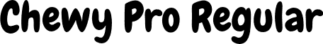 Chewy Pro Regular font - ChewyPro.otf