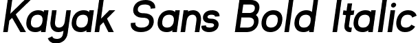 Kayak Sans Bold Italic font - Kayak Sans Bold (Italic).otf