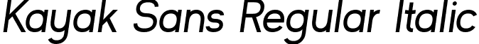 Kayak Sans Regular Italic font - Kayak Sans Regular (Italic).otf