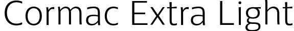 Cormac Extra Light font - Typedepot - Cormac-ExtraLight.otf