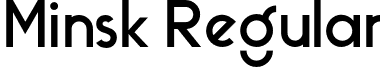 Minsk Regular font - Minsk-regular.otf