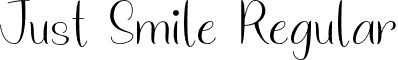 Just Smile Regular font - Just Smile.otf