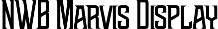 NWB Marvis Display font - NWBMarvisDisplay-Basic.otf