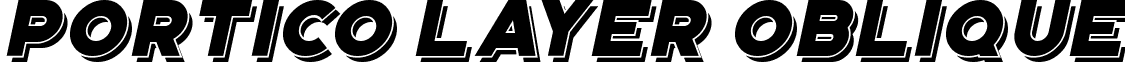 Portico Layer Oblique font - Portico Layer Oblique.otf