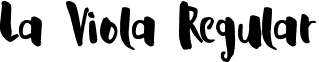 La Viola Regular font - La Viola.otf