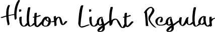 Hilton Light Regular font - Hilton-Light.otf