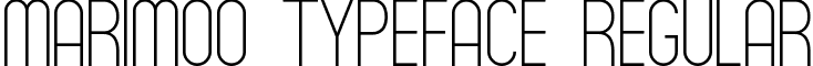 MARIMOO Typeface Regular font - MaRiMoO Typeface.otf
