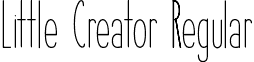 Little Creator Regular font - Little Creator.ttf