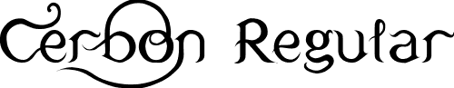 Cerbon Regular font - CERBON FONT.TTF