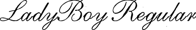LadyBoy Regular font - LadyBoy.otf