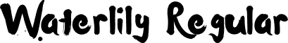 Waterlily Regular font - Waterlily Script.otf