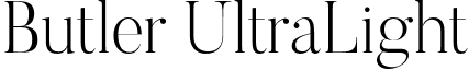Butler UltraLight font - Butler_Ultra_Light.otf
