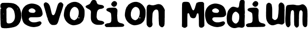 Devotion Medium font - Devotion By Greattype.ttf