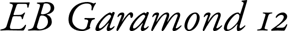 EB Garamond 12 font - EBGaramond12-Italic.otf