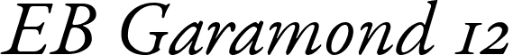 EB Garamond 12 font - EBGaramond12-Italic.ttf