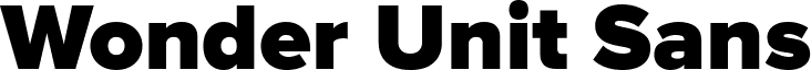 Wonder Unit Sans font - WonderUnitSans-Black.ttf