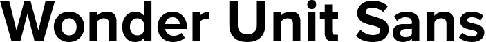 Wonder Unit Sans font - WonderUnitSans-Bold.ttf
