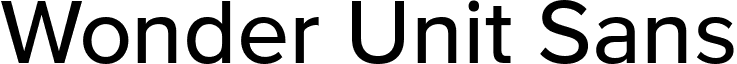 Wonder Unit Sans font - WonderUnitSans-Medium.ttf