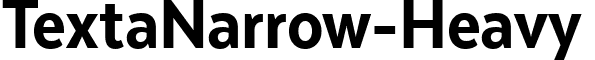 TextaNarrow-Heavy & font - TextaNarrow-Heavy.ttf