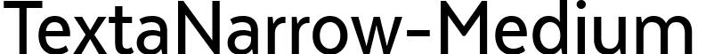 TextaNarrow-Medium & font - TextaNarrow-Medium.ttf
