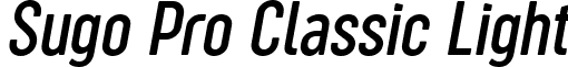 Sugo Pro Classic Light font - Zetafonts - Sugo Pro Classic Light Italic.ttf