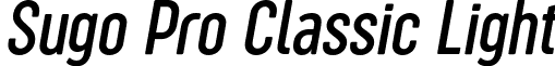 Sugo Pro Classic Light font - Zetafonts - SugoProClassic-LightItalic.otf
