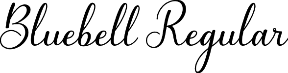 Bluebell Regular font - Bluebell.ttf