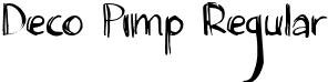 Deco Pimp Regular font - Deco_Pimp.ttf