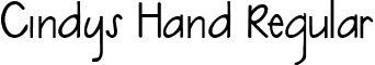 Cindys Hand Regular font - CindysHand-Regular.ttf