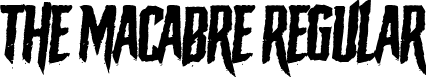 The Macabre Regular font - The Macabre.otf