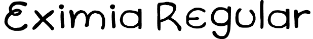 Eximia Regular font - Eximia-Regular.ttf